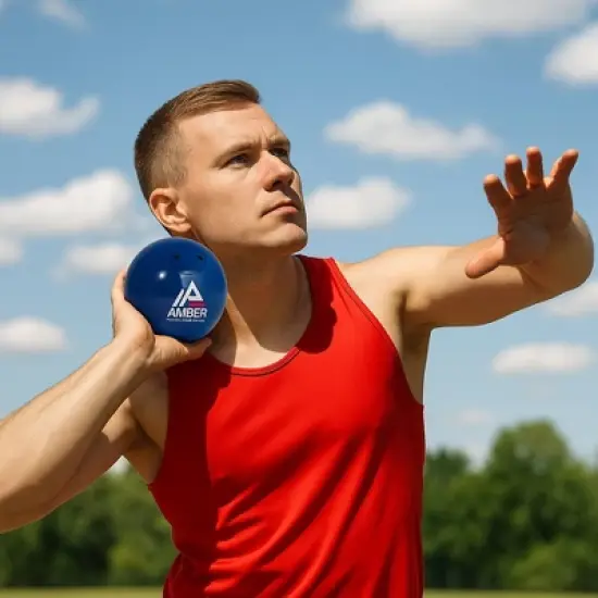 Amber Fight Gear Precision Performance Iron Shot Put,versatile for training& competition,with sturdy cast iron build and durable polyurethane coating. image {11}