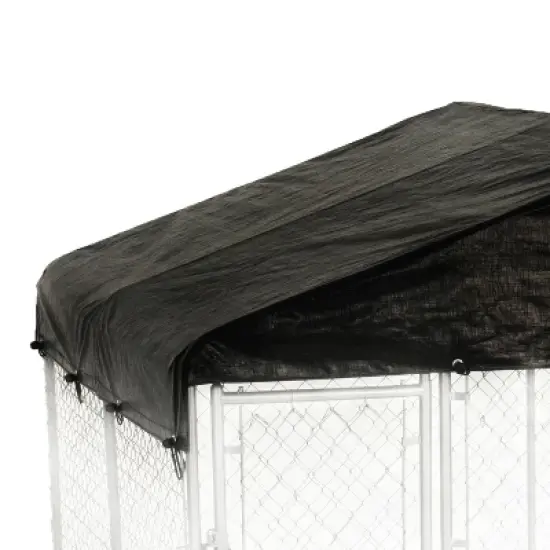 WeatherGuard 10' x 10' Outdoor Kennel Enclosure Waterproof Roof Cover (4 Pack) image {4}