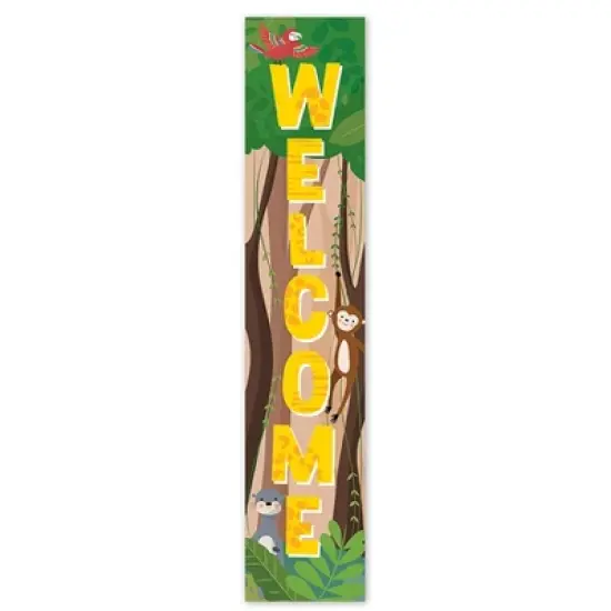 Creative Teaching Press&reg; Jungle Friends Welcome Banner, 8"W x 39"H image {1}