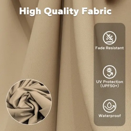 UPTION Double-sided Outdoor Patio Umbrella image {7}