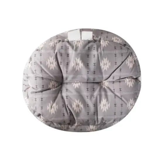 PetShop by Fringe Studio Geometric Round Cuddler Dog Bed - Gray image {7}