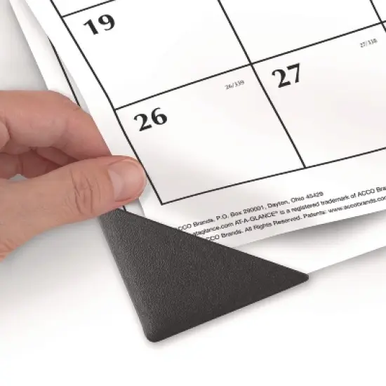 Two-Color Monthly Desk Pad Calendar, 21.75 x 17, White Sheets, Black Corners, 12-Month (Jan to Dec): 2026 image {3}