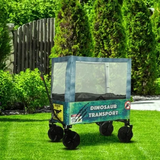 Seeing Red Dinosaur Cage Wagon Cover Halloween Accessory image {1}