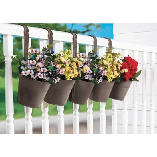 BrylaneHome Hanging Planters, Set Of 5 image {2}