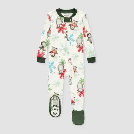 Burt's Bees Baby&reg; Baby Organic Cotton Tight Fit Holiday Footed Pajama image {5}