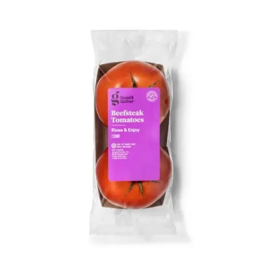 Fresh Beefsteak Tomatoes - 13oz/2ct - Good & Gather&trade; (Packaging May Vary) image {4}