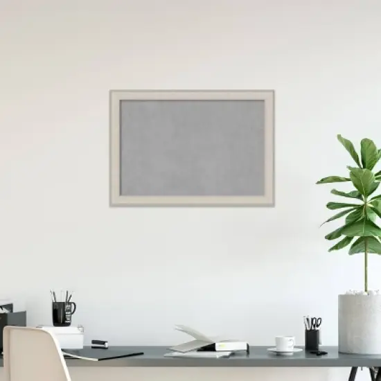 40"x28" Cottage Framed Magnetic Board White/Silver - Amanti Art: Wall Mount, Metal, Home & Office Decor image {6}