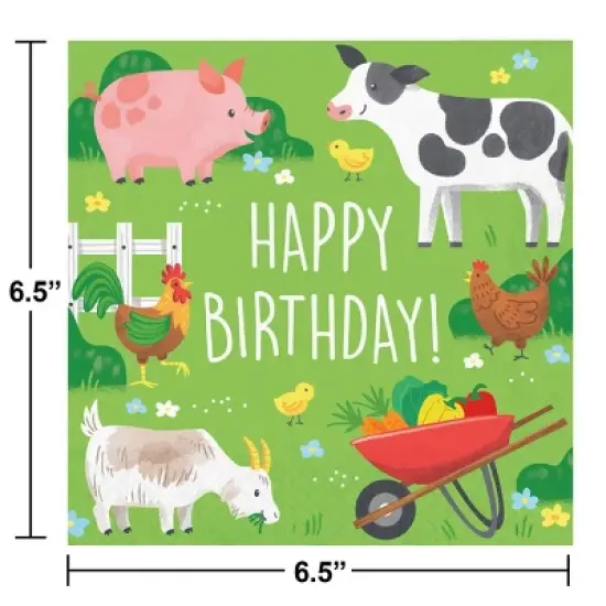 Creative Converting Farm Animals Party Deluxe Tableware and Decorations Kit 27ct image {3}