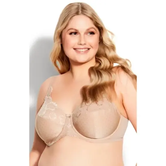 Women's Plus Size Lace Underwire Bra - beige | AVENUE image {9}