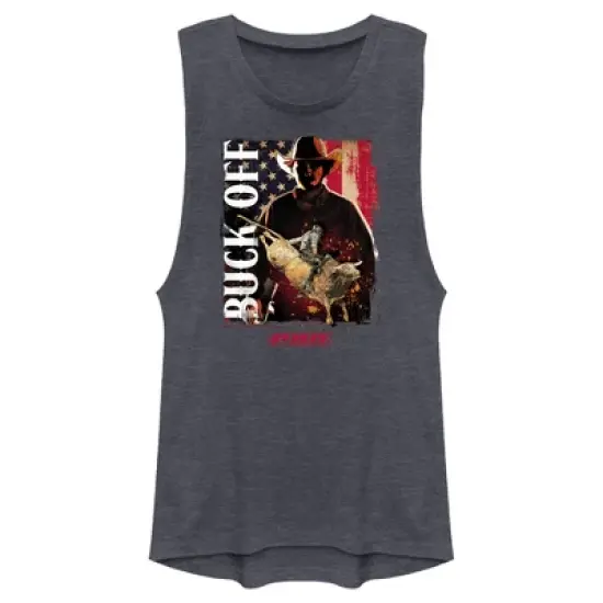 Junior's Professional Bull Riders Buck Off Festival Muscle Tee image {3}