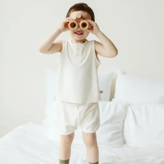 Goumikids Toddler Viscose + Organic Cotton Terry Shorts image {1}