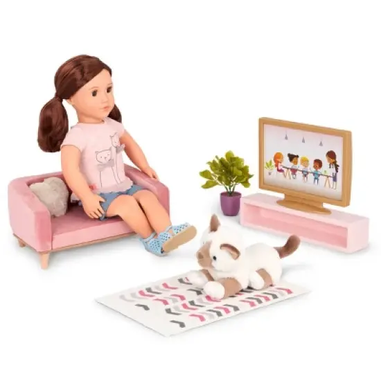 Our Generation Lovely Living Room Furniture Accessory Set for 18" Dolls image {2}