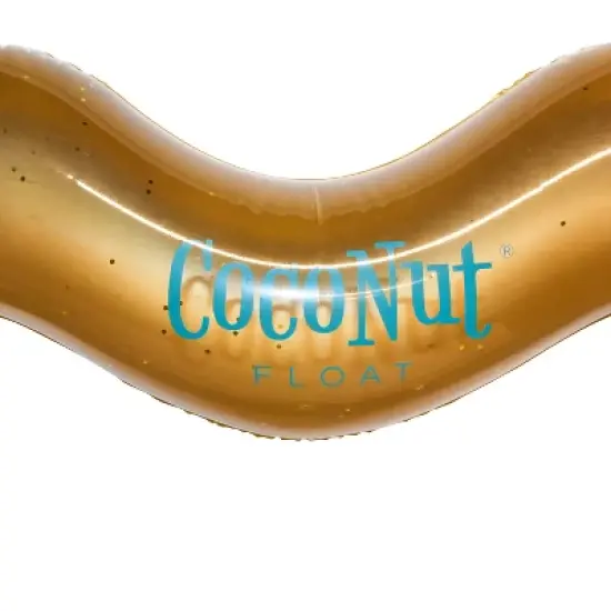 CocoNut Float Gold Glitter Heart Pool Float image {2}