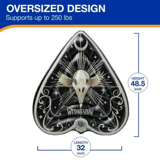 Swimways Wednesday Oversized Float: PVC Pool Lounger for Ages 14+ image {5}