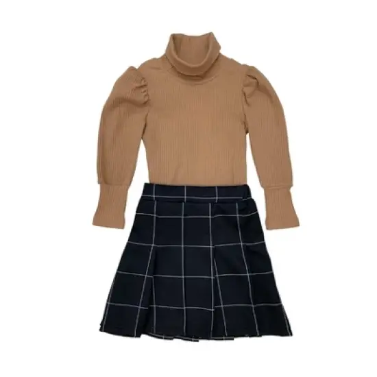 Girls Top of the Class Sweater & Pleated Skirt Set - Mia Belle Girls image {1}