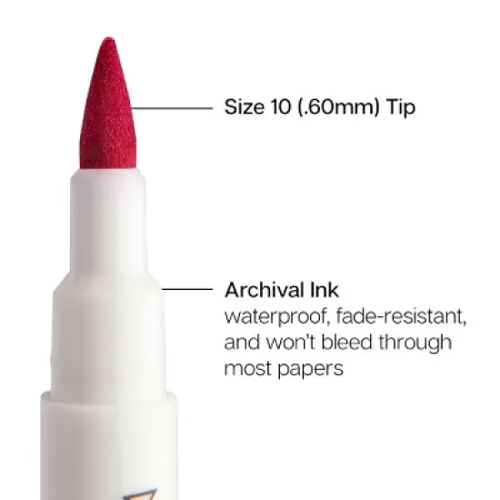 KINGART Inkline&trade; Large Tip Pens 8 Colors image {2}