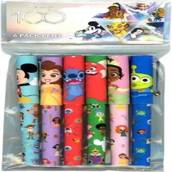 Innovative Designs Disney 100th Anniversary Collectible Pen 6 Pack image {1}