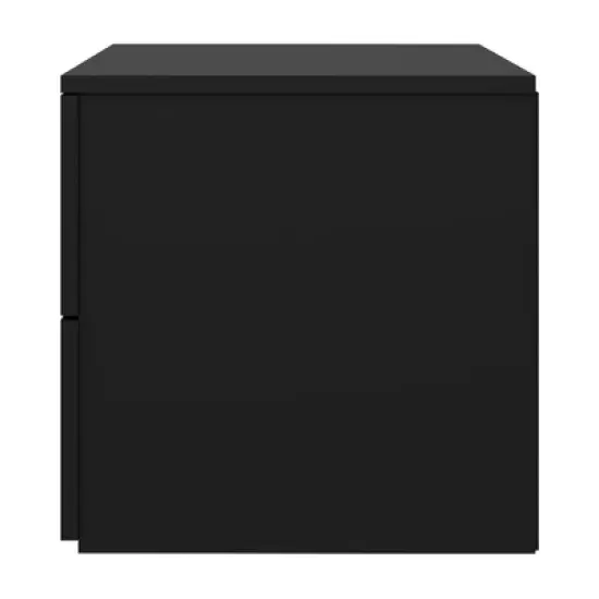 Delmar Wood 2 Drawer Nightstand Matte Black - Hillsdale Furniture image {3}