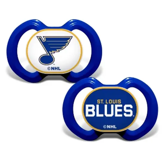 BabyFanatic Officially Licensed Unisex Pacifier 2-Pack - NHL St. Louis Blues image {1}