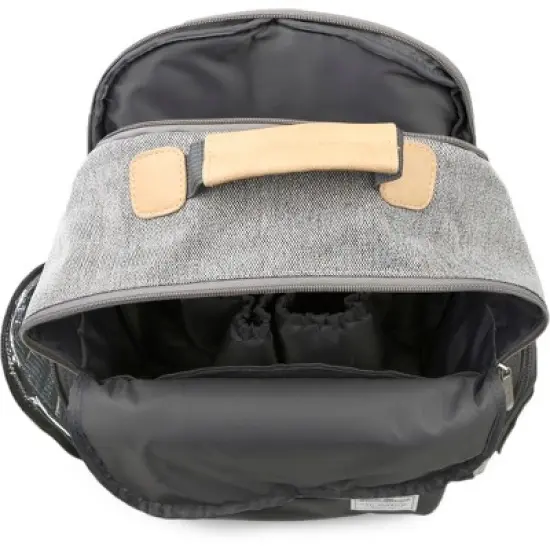 Eddie Bauer Bridgeport Places & spaces Back Pack Diaper Bag - Gray with Tan image {3}