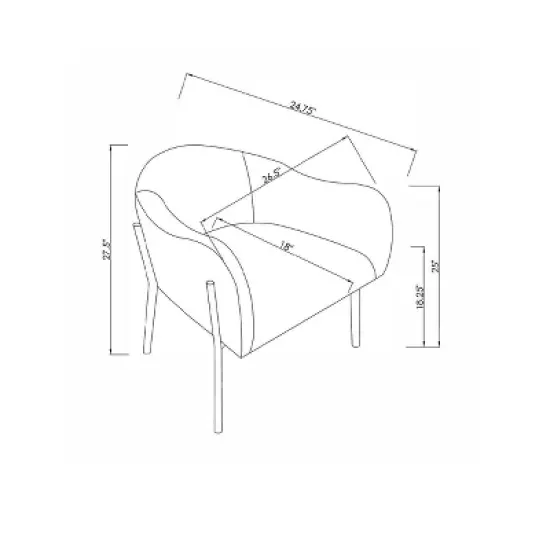 Gladden Rounded Back Anywhere Chair Dark Green - Threshold&trade; image {7}