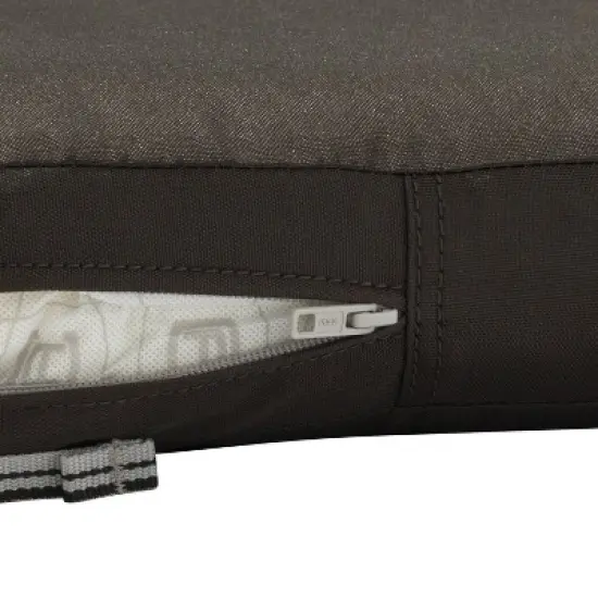 21" x 19" x 3" Ravenna Water-Resistant Patio Seat Cushion Espresso - Classic Accessories image {4}