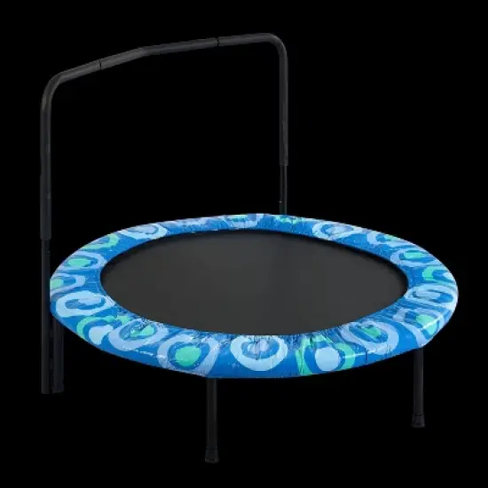 BestParts Kids Trampoline with Safety Handle, Foldable Mini Indoor/Outdoor Bouncer - Ages 3-7 image {6}