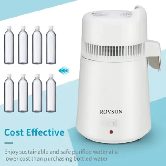 ROVSUN 1.6 Gallon or 6L Water Distiller, Flame Retardant Material, BPA Free Container, Stainless Steel Interior image {4}