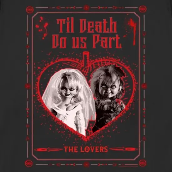 Women's Bride of Chucky The Lovers Tarot Card T-Shirt image {1}