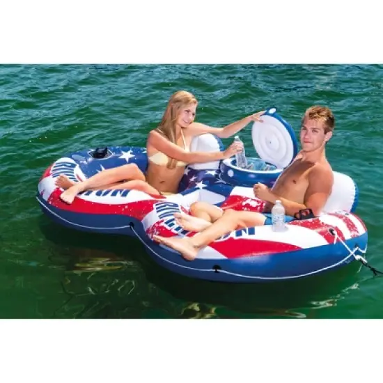 Intex American Flag 2 Person Float  & River Run II 2 Person Float image {5}