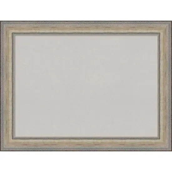 33"x25" Wood Frame Gray Cork Board Fleur Champagne Silver - Amanti Art image {10}