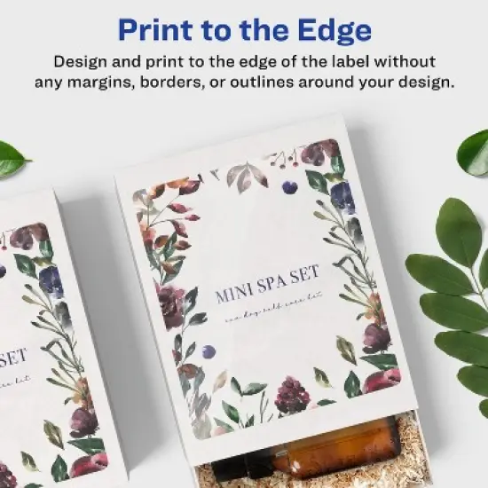 Avery Glossy Clear Rectangle Labels with Sure Feed, 3-1/3" x 4" image {2}