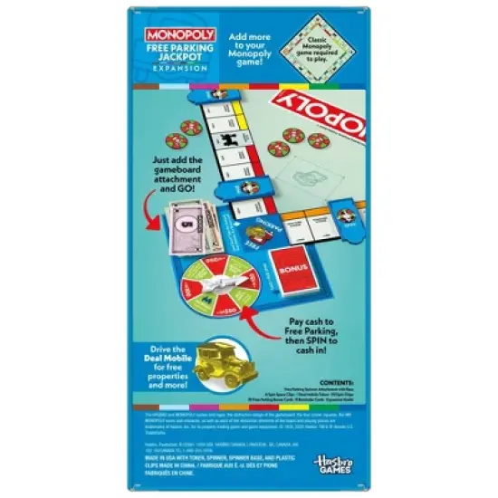 Monopoly Free Parking Jackpot Board Game image {4}