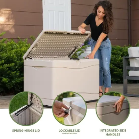 Lifetime 80 Gallon Outdoor Storage Deck Box image {2}