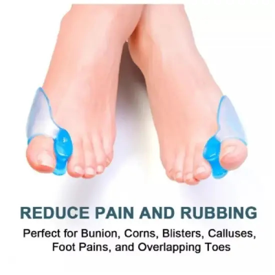 Kitcheniva Silicone Gel Bunion Corrector & Toe Separator 1 Pair image {1}