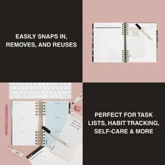 Altitude 3pc Snap-In Dashboard Set List and Wellness with Wet Erase Marker image {3}