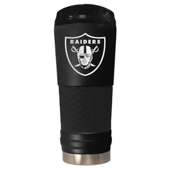 NFL Las Vegas Raiders The Stealth Draft 24oz Powder Coated Laser Etched Vacuum Insulated Tumbler image {2}
