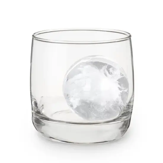 True Neptune Sphere Ice Cube Mold - Food-Safe Silicone Large Craft Ice Ball Maker Mold for Cocktails - 2.25 Inch Ice Spheres, Blue, 2-Piece Set of 1 image {5}