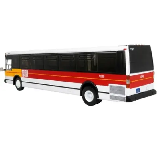 1980 Grumman 870 Advanced Design Bus Muni San Francisco "15 Third Fisherman's Wharf Area" 1/87 Diecast Model by Iconic Replicas image {2}