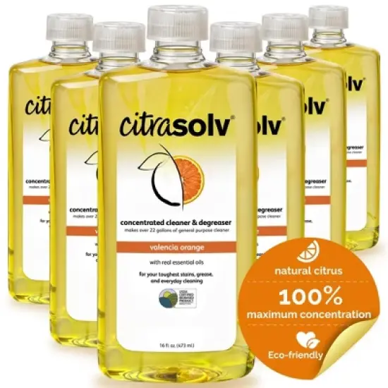 Citra Solv Concentrated Cleaner & Degreaser, Deodorizer, Home & Outdoor, Adhesive Remover, Natural Orange Oil image {13}