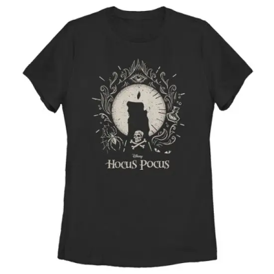 Women's Disney Hocus Pocus Black Flame Candle T-Shirt image {2}