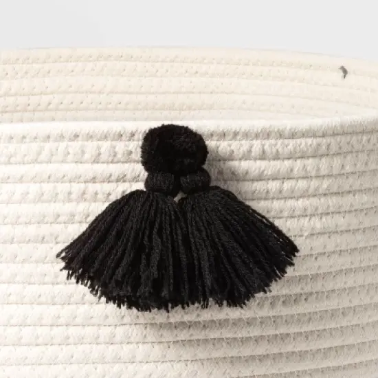 Kids' Coiled Rope Basket with Tassels - Pillowfort&trade; image {2}