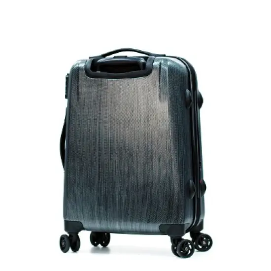 Olympia USA Aerolite Expandable Hardside Checked Spinner Suitcase - Gray image {1}