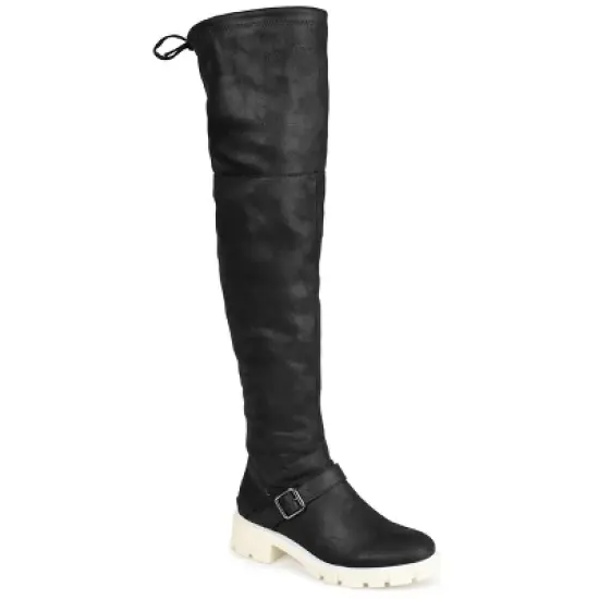 Journee Collection Womens Salisa Tru Comfort Foam Extra Wide Calf Block Heel Over The Knee Boots image {9}