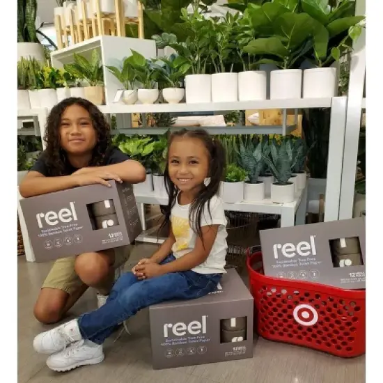 Reel Paper Premium Bamboo Toilet Paper - 12 Mega Rolls image {4}