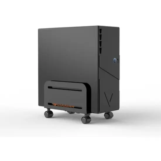 Stand Up Desk Store Adjustable Rolling CPU Computer Desktop Tower Underdesk Stand image {1}