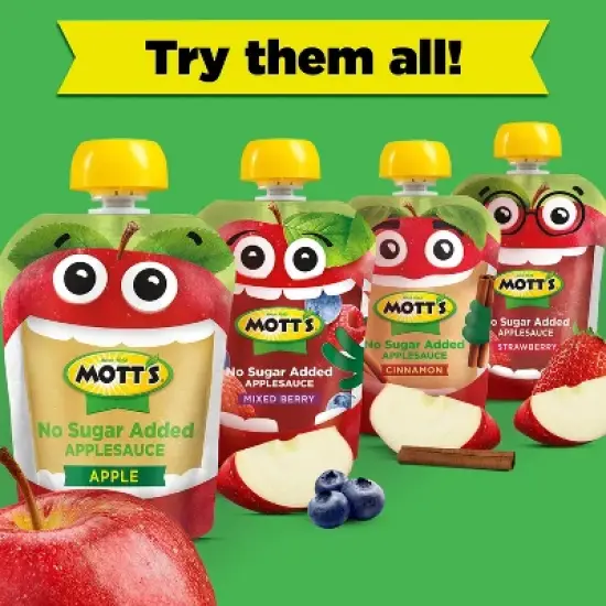 Mott's Unsweetened Pouches - 38.4oz/12ct image {11}