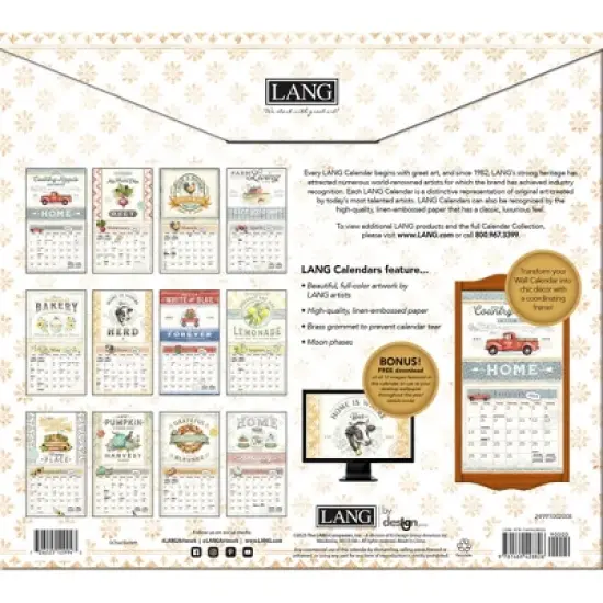 Lang 2024 Wall Calendar 24"x12" Farmhouse image {2}