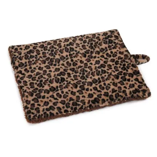 Meow Town ThermaPet Innovative Warming Thermal Cat Mats - Brown Leopard image {1}
