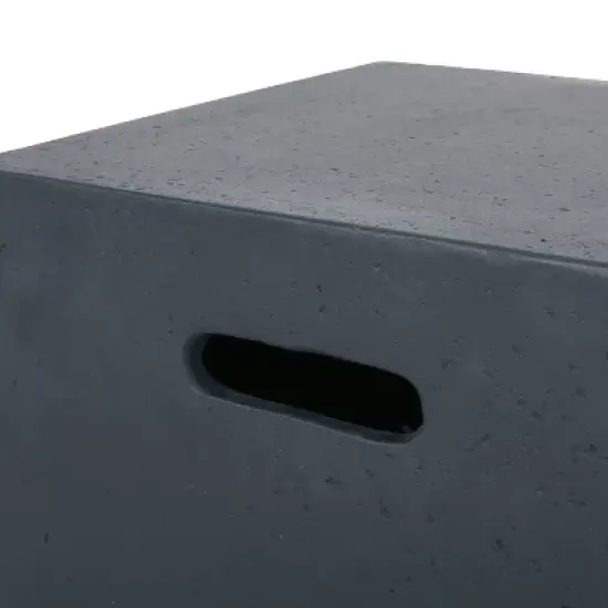 Goliath Outdoor 50000 BTU Light Weight Concrete Rectangular Fire Pit with Tank Holder - Christopher Knight Home image {4}